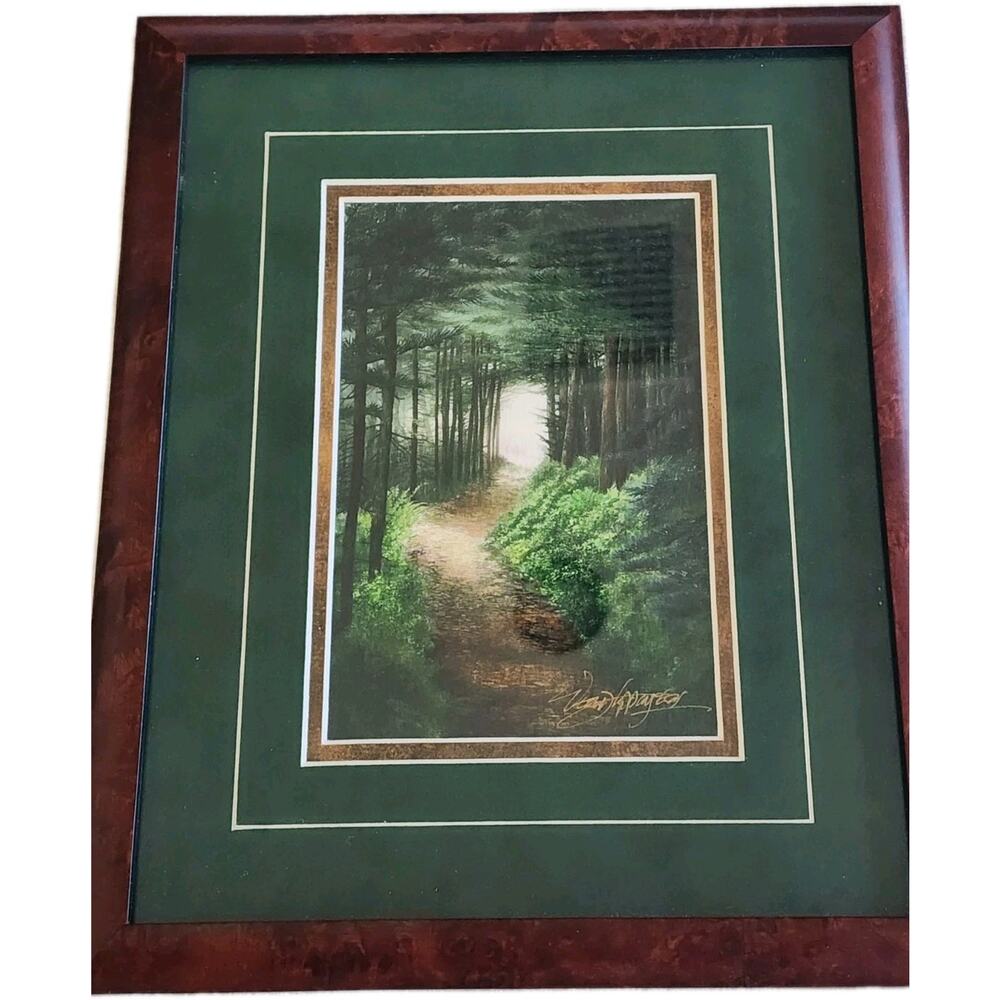LeConte Light Vern Hippensteal Signed Gallery Framed Print Tennessee Smokies '89